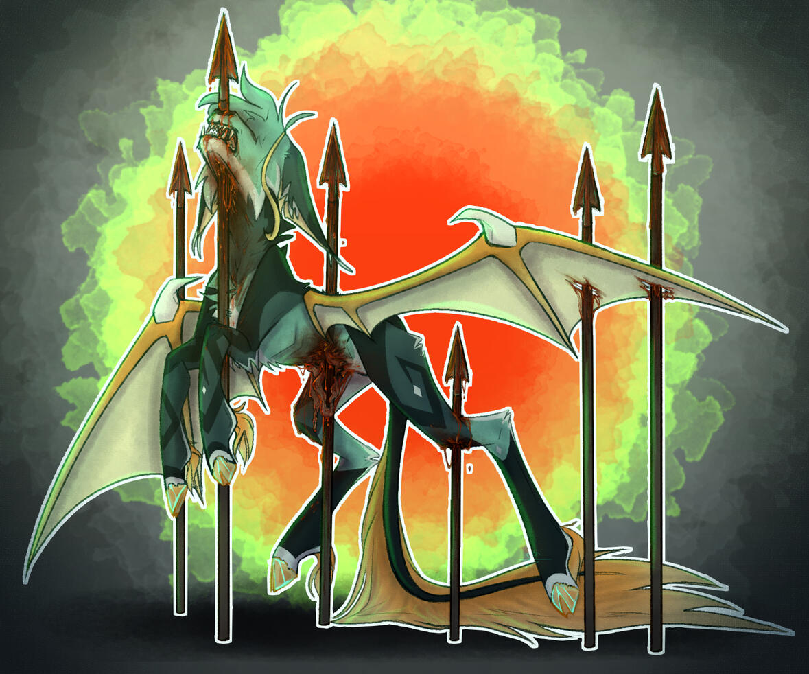 Full Render + Heavy Gore + Simple Background